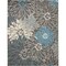 Homeroots 8 x 10 ft. Charcoal & Blue Big Flower Area Rug 385417 - alternate 1
